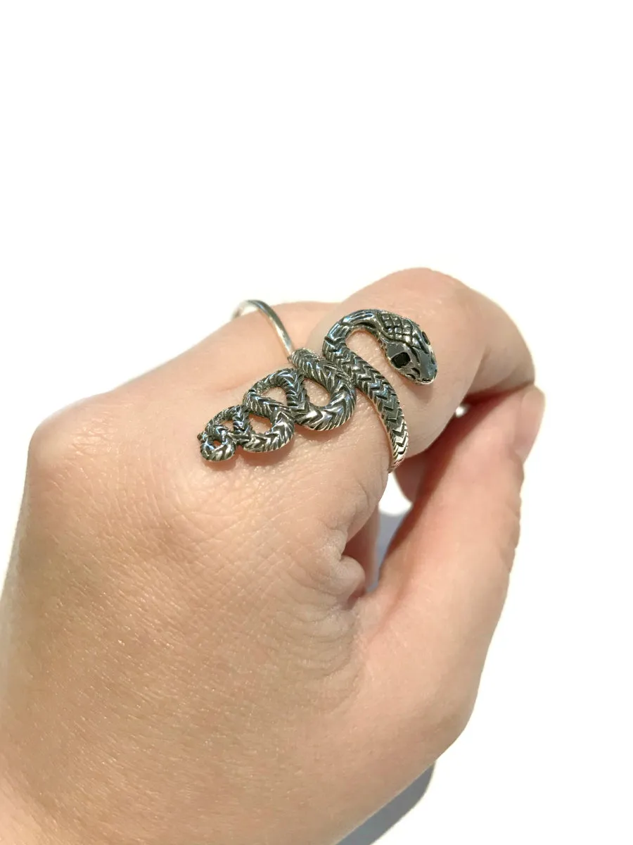 Winding Snake Statement Ring